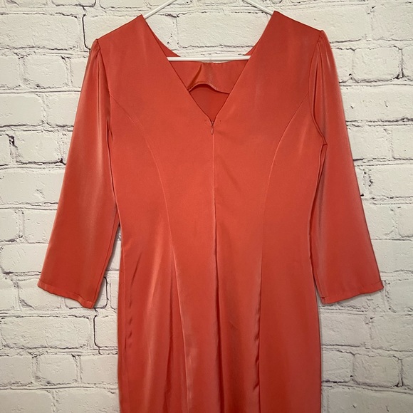 Forever 21 Pink Salmon Dress w/Back Zipper - Picture 8 of 9